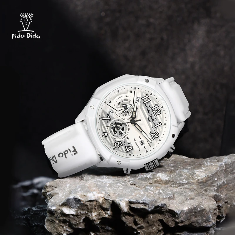 Fido Dido Couple Watches 50M Waterproof - Silicone Strap Retro Quartz | Unisex Matching Gift FD2370-1099