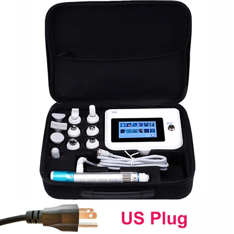 Equipo de Terapia Física portátil V100, máquina de terapia de ondas de choque, alivio del dolor corporal, masajeador eléctrico de tratamiento de relajación