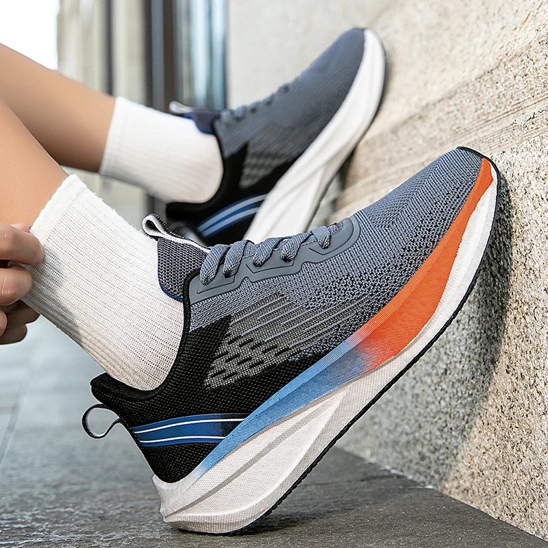 

Casual Street Daily Sneakers Durable Solid Sole Cozy Wearing Touch Outdoor Travel Fashionable Male Walking Footwear