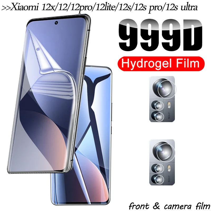 

film hydrogel for xiaomi 12x 12s ultra soft screen protector for xiaomi12x camera lens film/ not tempered glass mi12x mi 12 12s pro xiaomi 12 lite 5g gel hydroalcolique