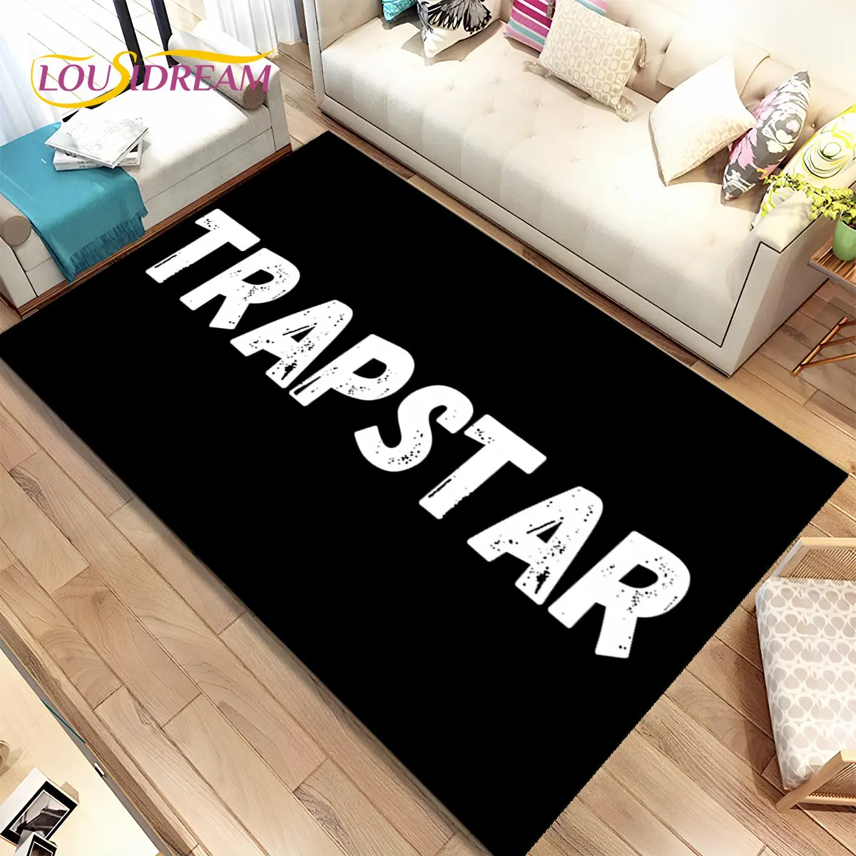 Popular Fashion Trapstar London Area Rug,Carpet Rug for Living Room Bedroom Sofa Doormat Decoration, Kid Play Non-slip Floor Mat