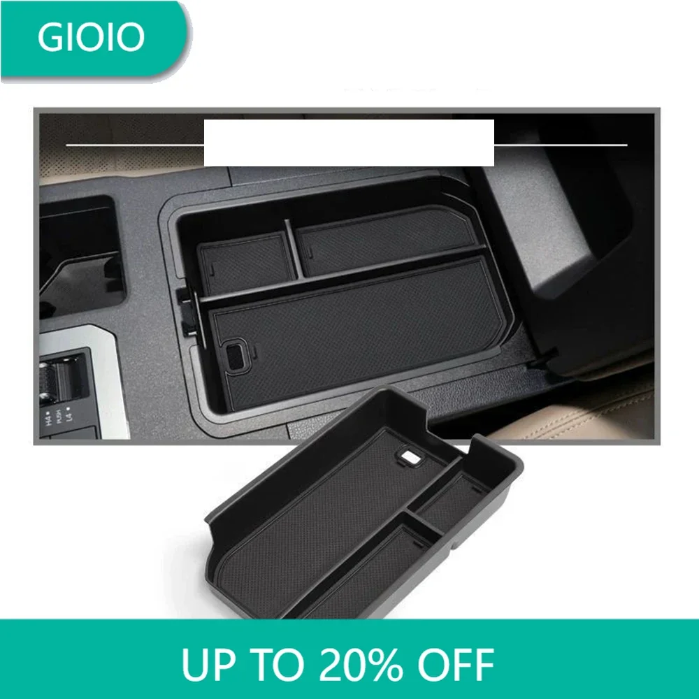 

For Toyota Land Cruiser 250 Prado 2024 2025 Car Wireless Charging Storage Box Tray Central Control Armrest Storage Box Holder ﻿