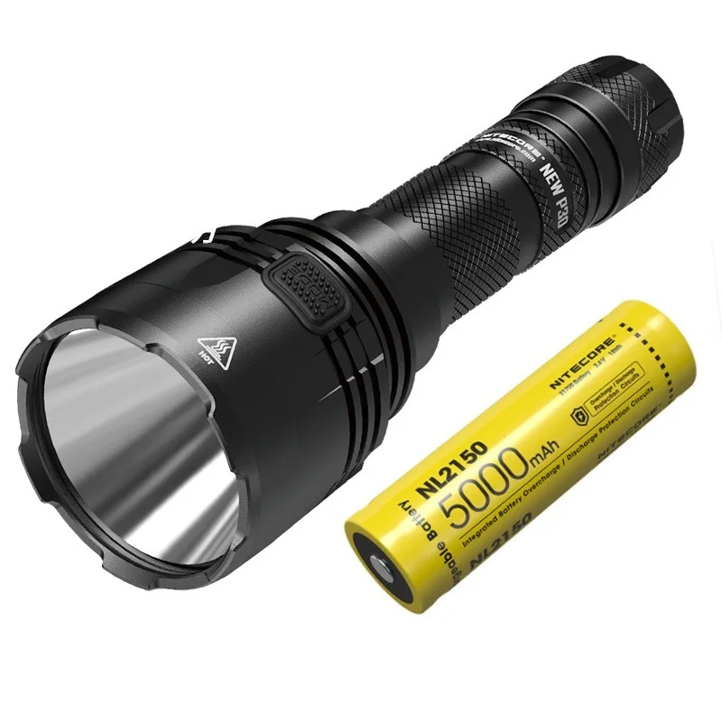 

NITECORE NEW P30 Rechargeable Led Flashlight 1000LM Power Tactical Torch by 21700 Battery for Hunting Self Defense