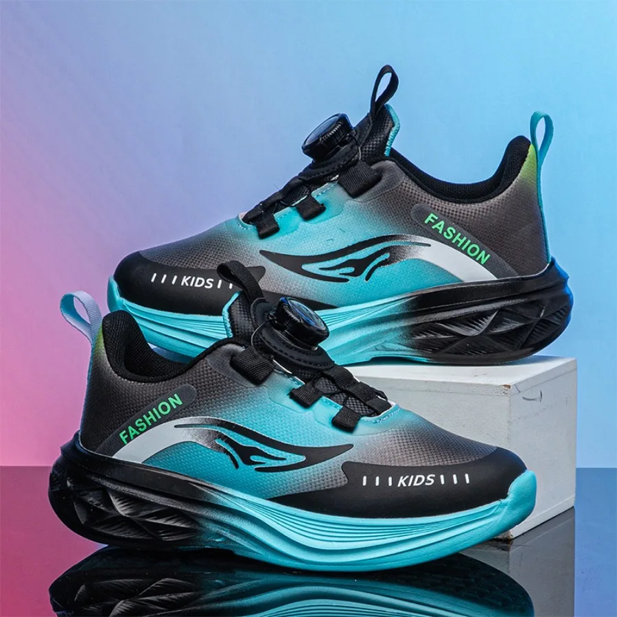 Fashion Leather Casual Sneakers For Kids Boys Anti-Slip Student Comfortable Walking Outdoor Lightweight Sport Running Shoes