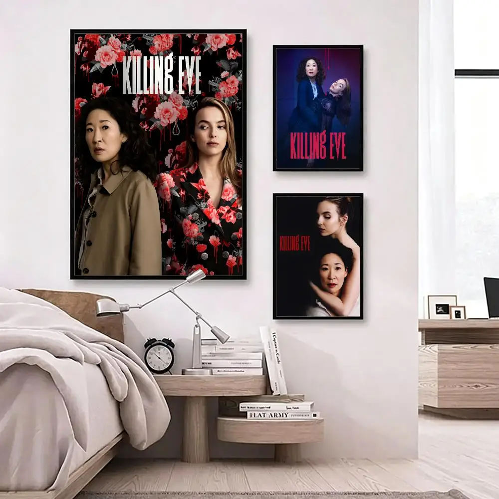 series Killing Eve Poster Poster HD Waterproof Self-adhesive Art Print Wall Decor for Bedroom Living Room Gift