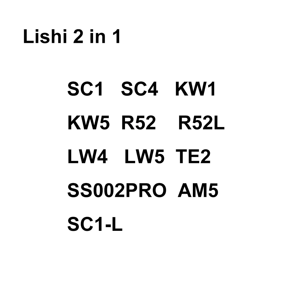 2in 1 lishi 2in 1 SC1 SC4 KW1 KW5 R52 R52L LW4 LW5 TE2 SS002PRO AM5 SC1L auto locksmith tools