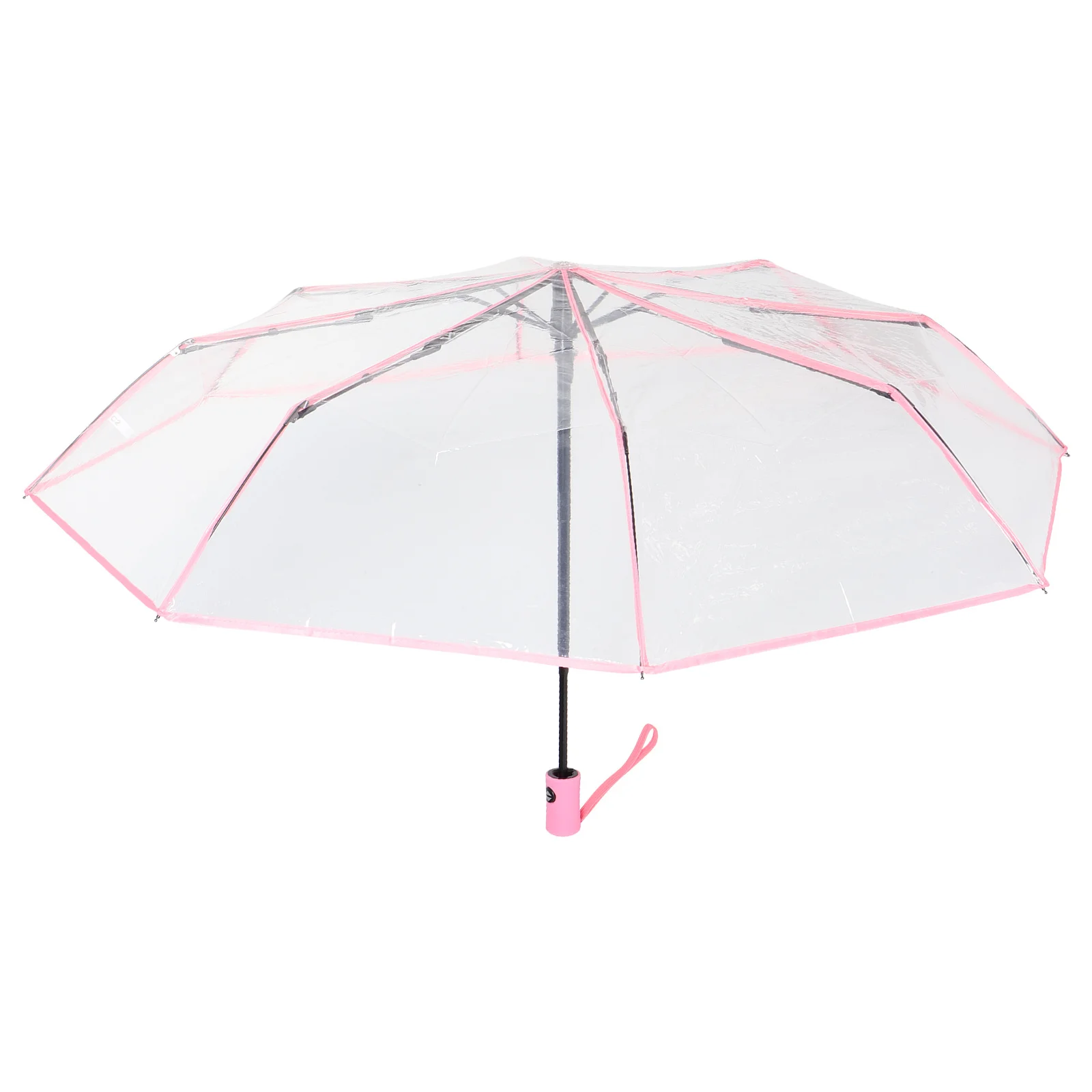 

Clear Umbrellas Bulk Compact Auto Close Double Folding Durchsichtige Regenschirme Steel Automatic Travel