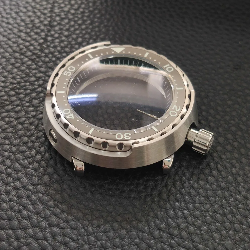 Stainless Steel 47.5MM Watch Case With Sapphire Glass Case Back Crown for STEELDIVE SD1975