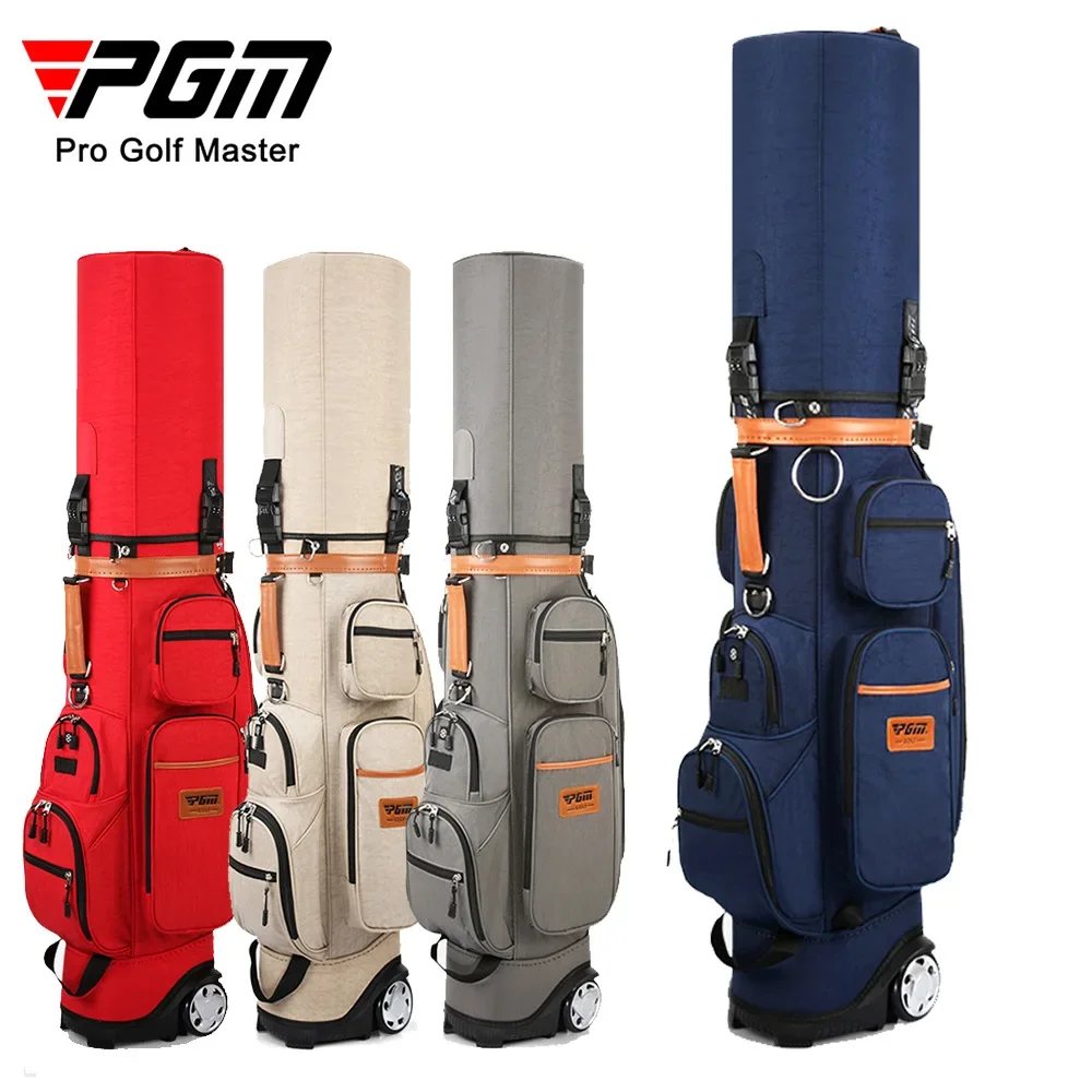 PGM Golf أكياس كرة شد متعددة الوظائف مع قفل بكلمة مرور حقيبة طيران فحص الجولف تتضمن غطاء المطر سعة كبيرة QB038
