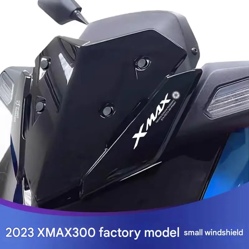 Yamaha XMAX300 2023 Modified OEM Style Sport Windshield, Racing Wind Deflector 6