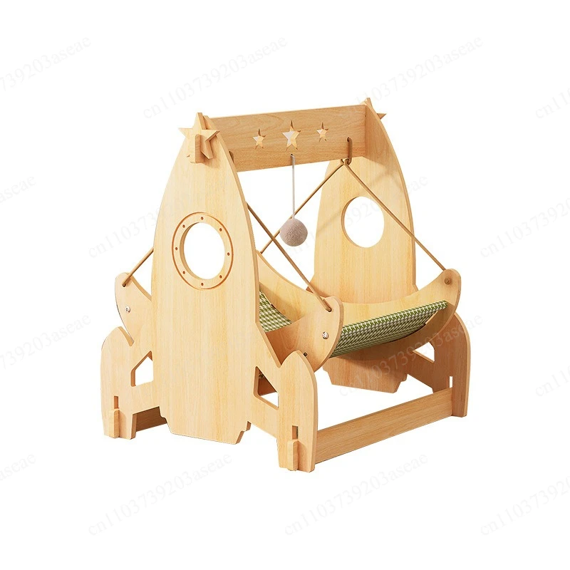 Cat swing cradle doghouse wooden hammock cradle hanging cat nest sofa recliner cat bed universal in all seasons