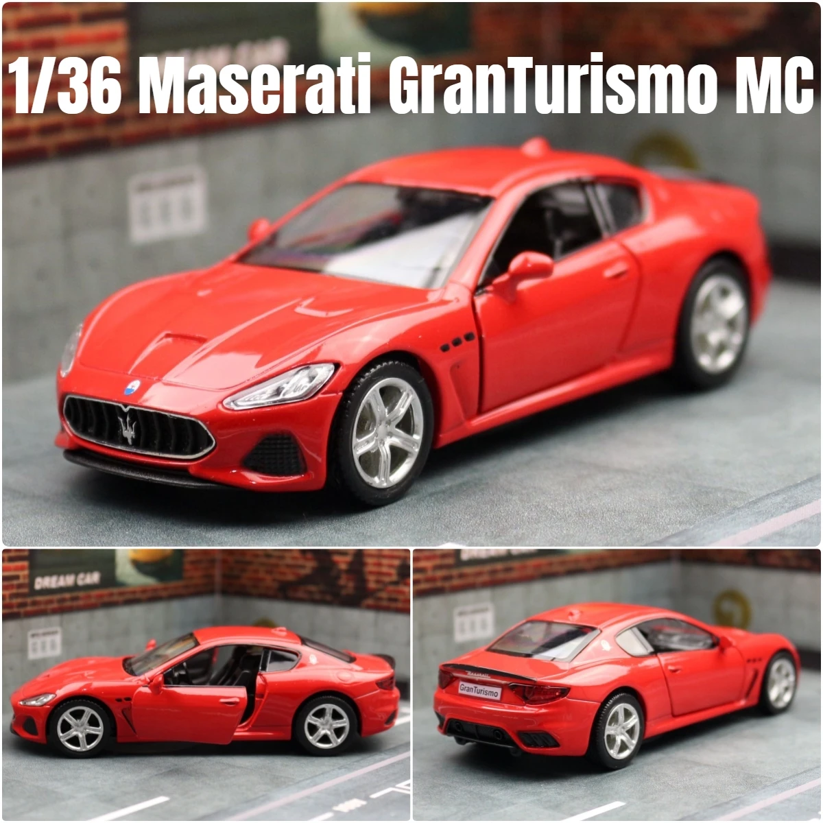 1/36 Maserati GranTurismo MC Super Sport Toy Car Model For