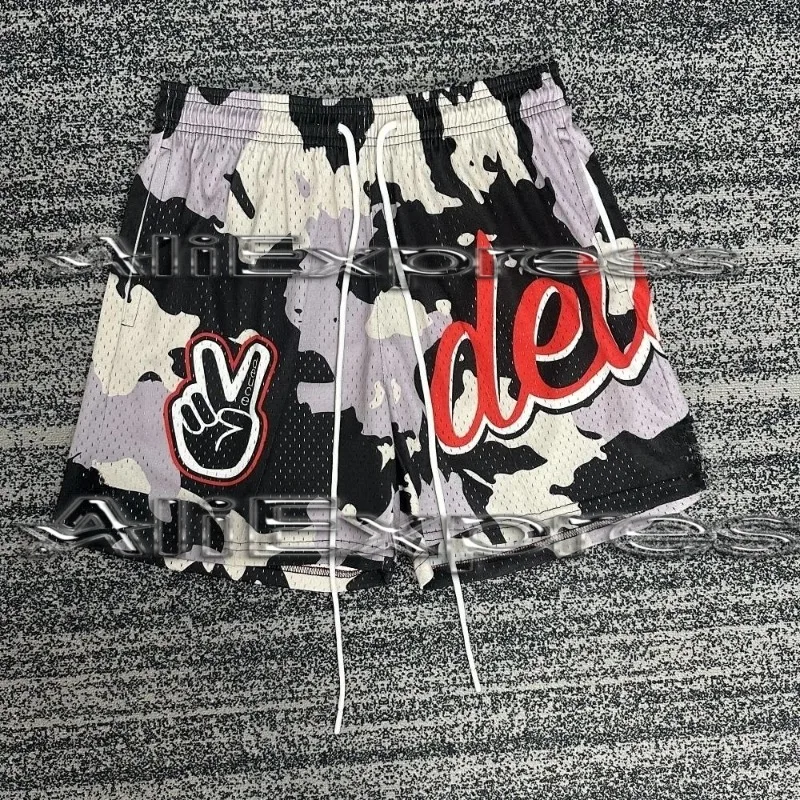 

Popular adult sports pants breathable fashionable beach pants multi-functional sports pants with floral straps motoshorts