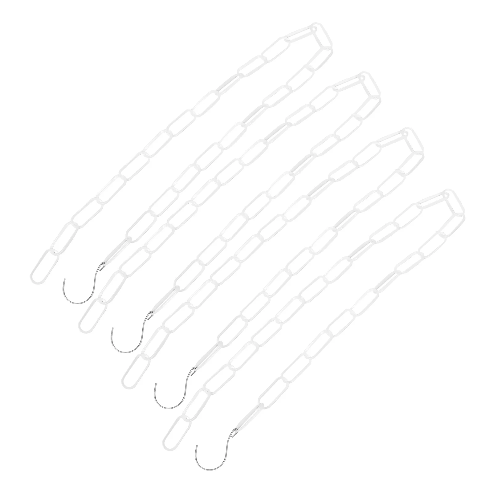 

4pcs Rubber Chain Clothesline Portable Travel Laundry Line Clothes Hanger Plastic Hooks For Home Outdoor Drying Clothes