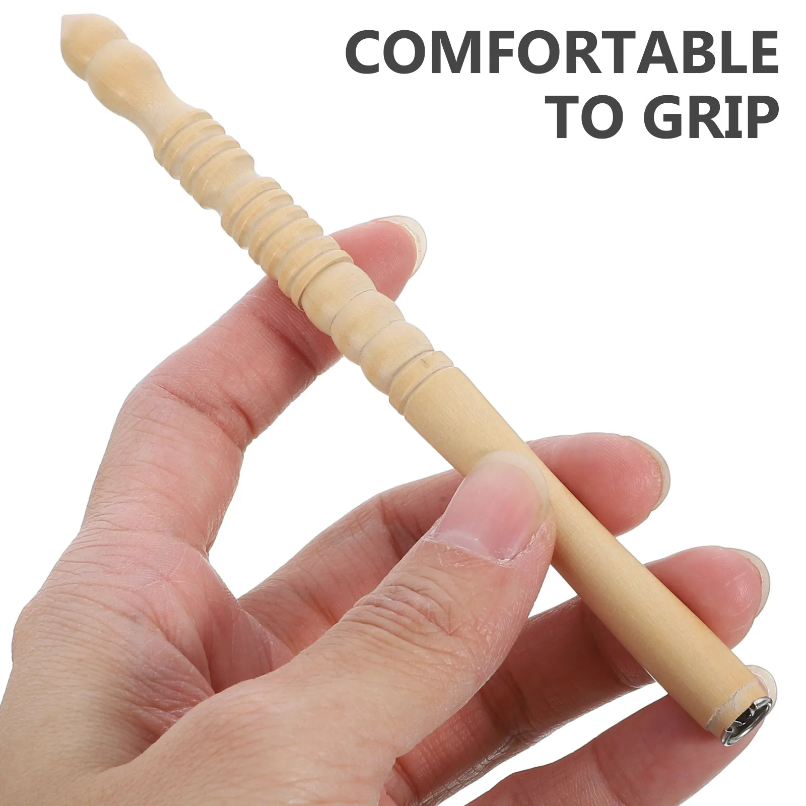

Bamboo Pencil Extender Simple Installation Art Pencil Holder Extender for Students Artists Office Home Supplies Crayon