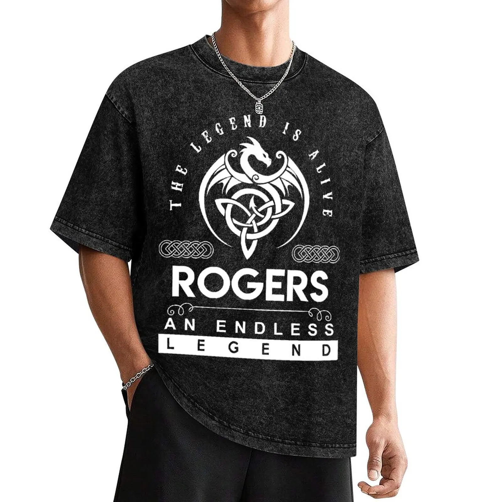 

Rogers Name - The Legend Is Alive - Rogers An Endless Legend Dragon Gift Item T-Shirt customizeds men clothes