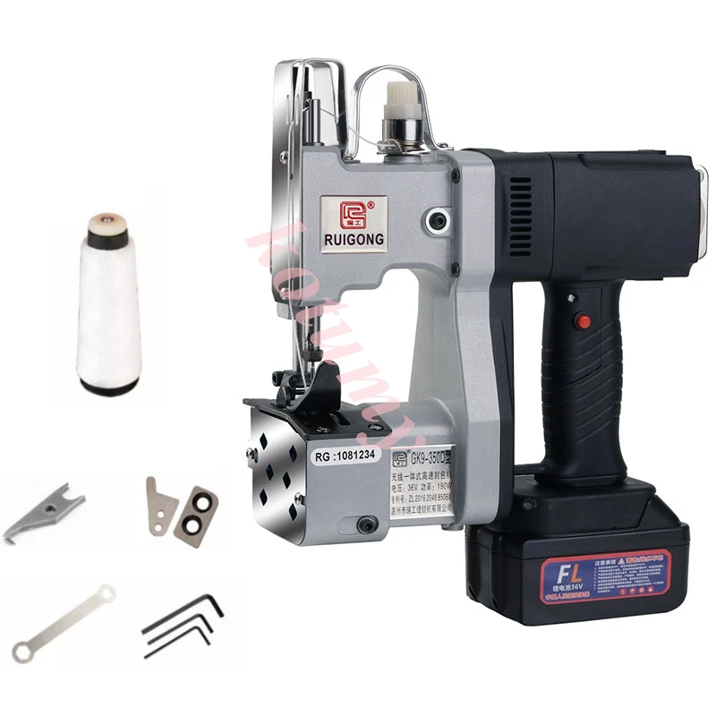 Portable Rechargeable Lithium Battery Sewing Machine Rice Bag Packaging Machine Weaving Bag Sealing Machine