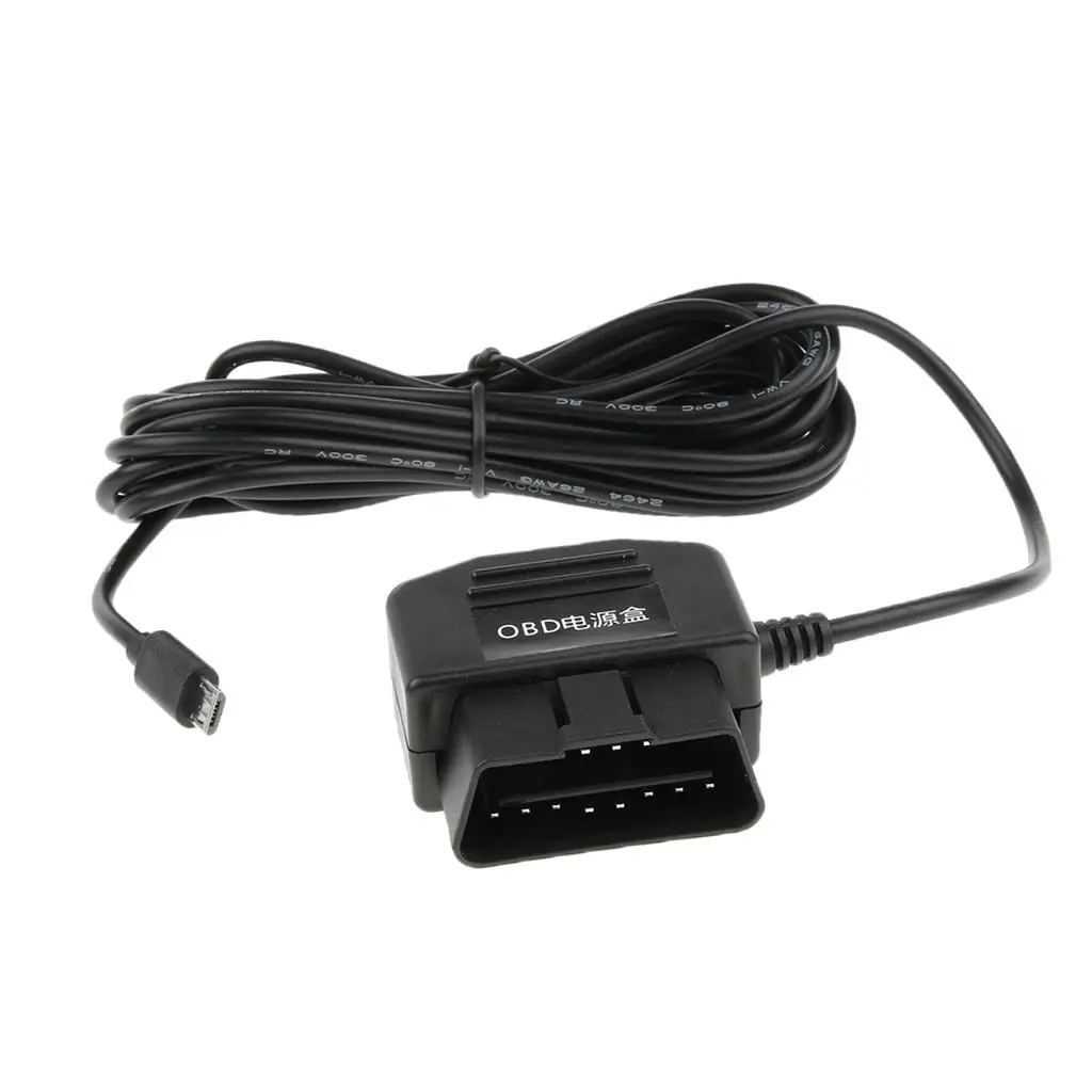 

Комплект жестких проводов от 12 В/36 В до 5 В/2, кабель Micro USB OBD, видеорегистратор, 0,5 метра