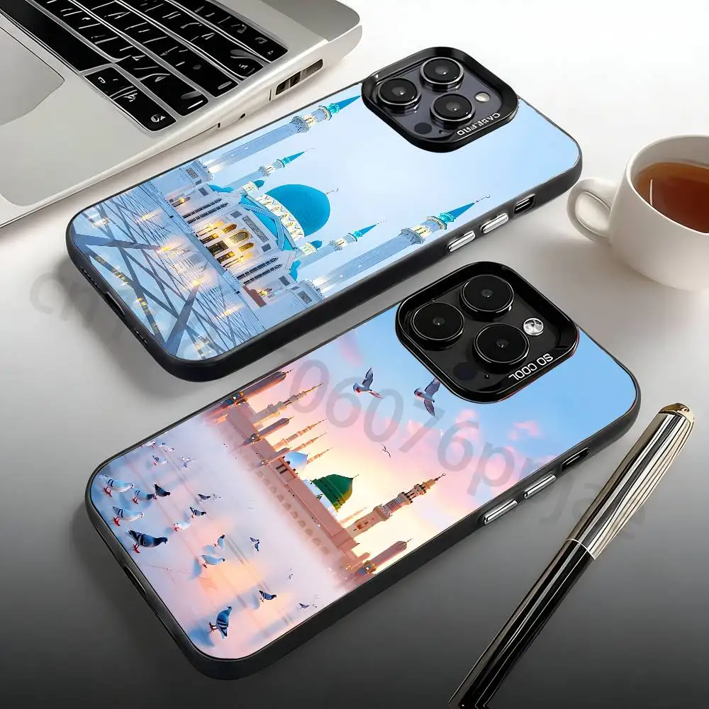 

Holy Mosque Makkah Phone Case For iPhone 17,16,15,14,13,12,11,Pro,Max,Plus,Mini Candy Matte Shockproof Cover