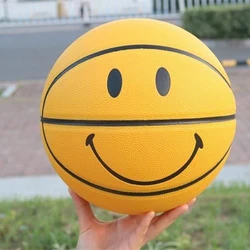 Youth Children 4-7 Professional Sports Basketball Smile Patterns Indoor Outdoor Training Competition Basketballs Birthday Gift