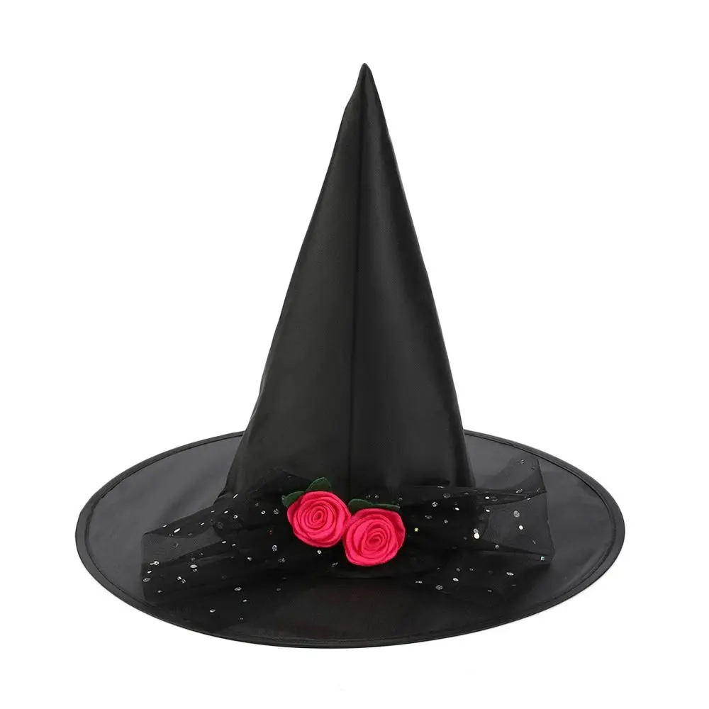 Festival Decoration Party Halloween Sorcerer Hat Portable Vintage Witch Hat Masquerade Cap