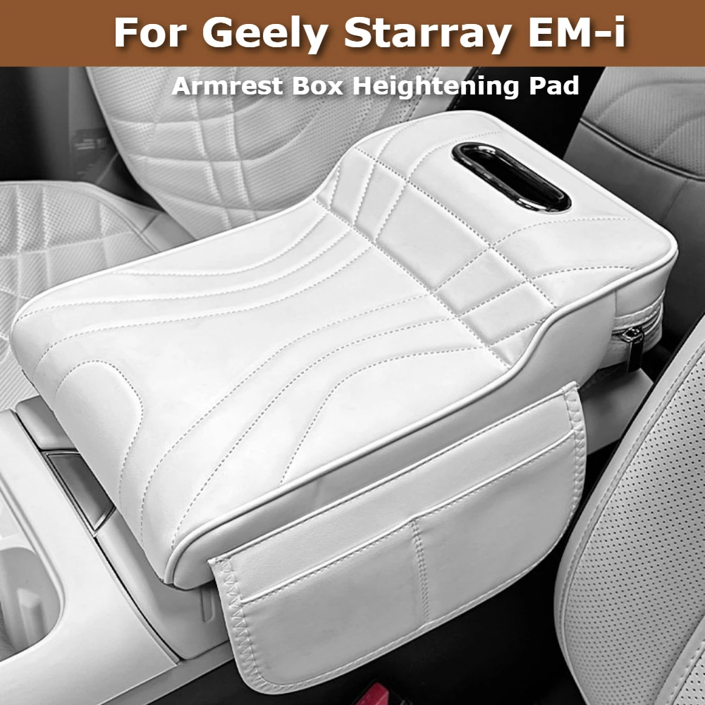 

For Geely Starray EM-i Galaxy Starship 7 Armrest Box Cover Cushion Pad Tissue Holder Storage Box Center Console Extender