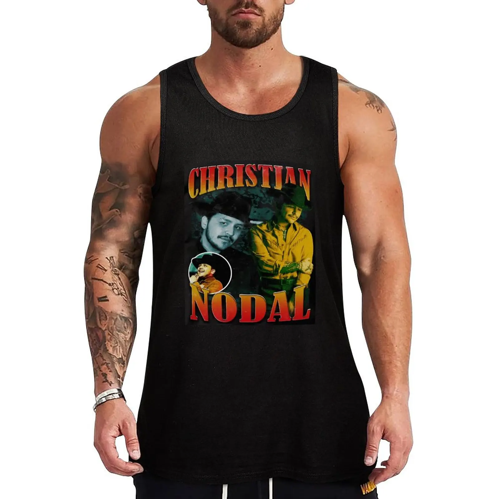 Camiseta Deportiva Ligera Christian Nodal, Camiseta sin Mangas de Secado Rápido