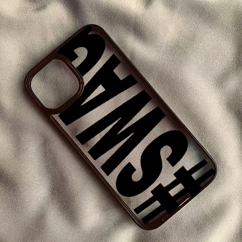 SWAG Bold Letter Transparente Handyhülle für iPhone 18 Pro Max 17 Pro 16 15 14 13 11 12 16 Plus Air 16E X XR XS 7 8 Plus SE 2022 Cover
