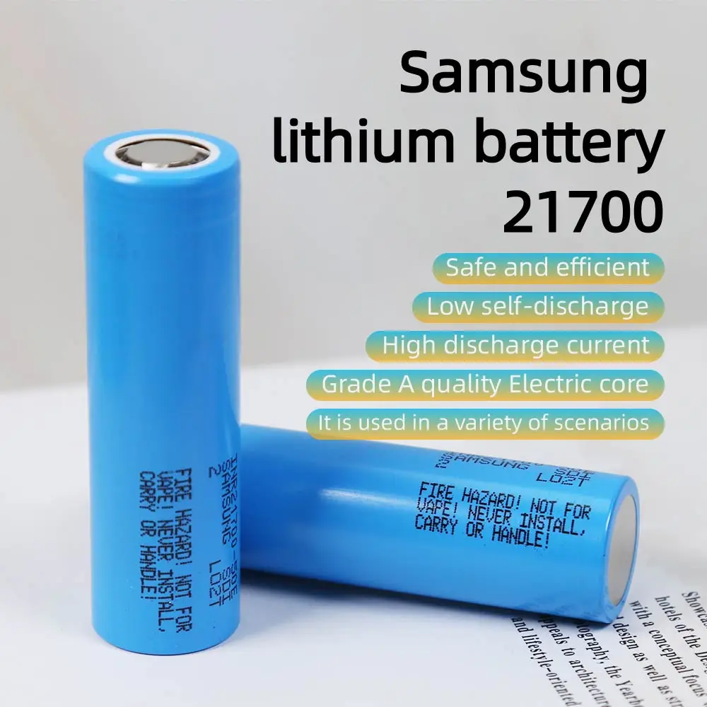 Wysokiej jakości 5000mah 21700 18650 płaska głowica wysoki prąd rozładowania niski samorozładowanie o dużej pojemności 3.7V wielozadaniowy akumulator