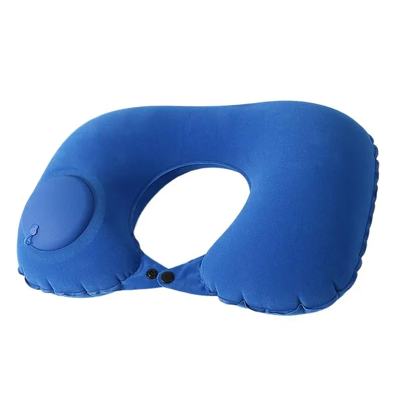 Inflatable Neck Pillow U-Shaped Neck Support Pillow Portable Soft Pillow Neck Protector For Traveling Airplane Train Car