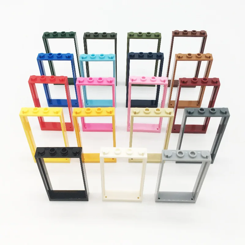 [18Pcs]【50g】 Model 60596 Interlocking 1x4x6 Door Frame 30179, Children DIY STEM Building Blocks Toy