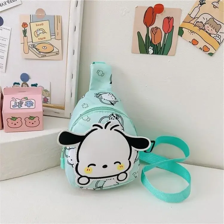 Sanrio Simple Casual Children\'s Crossbody Bag Male Backpack Fashion Type Symatic Small chest bag cute baby Korean waist bag