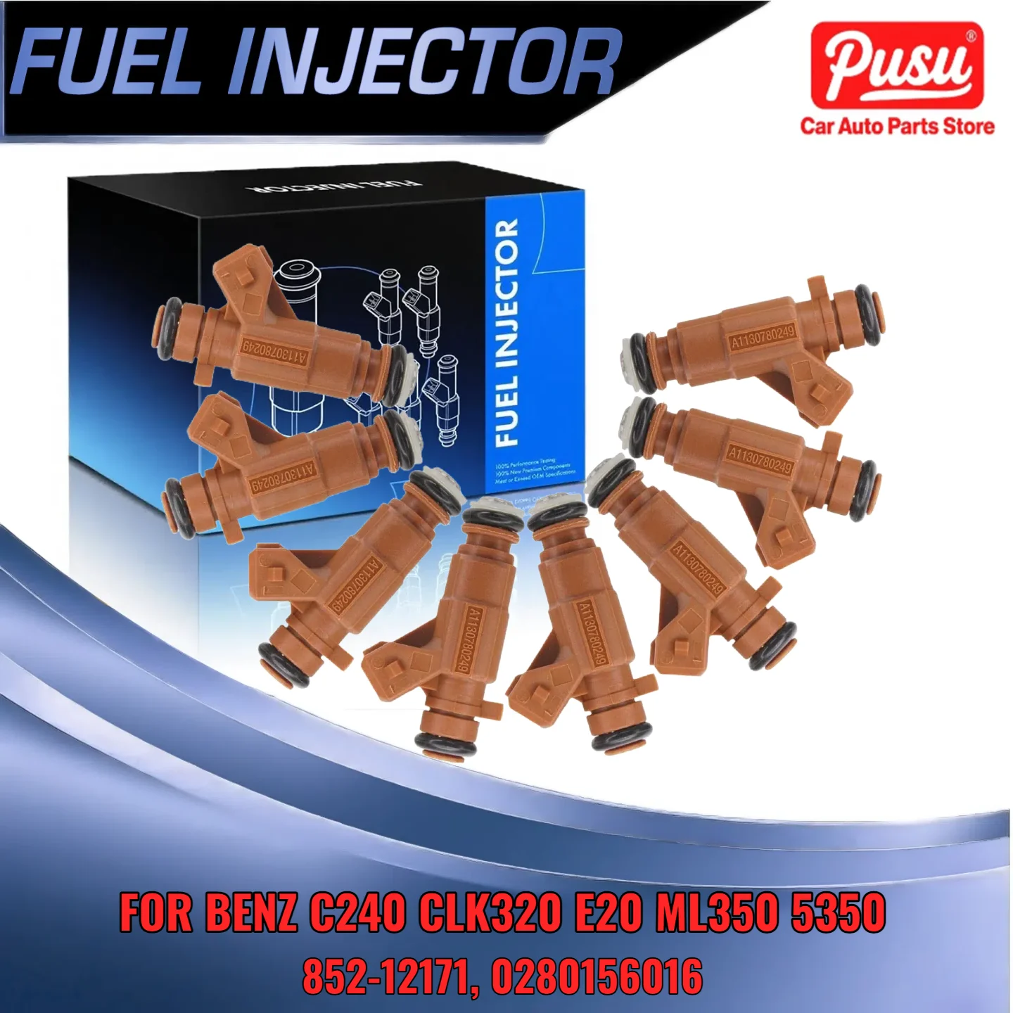 

For Mercedes CLK500 E430 CL500 CLS500 8PCS New Fuel Injectors 0280156016 85212171 V8