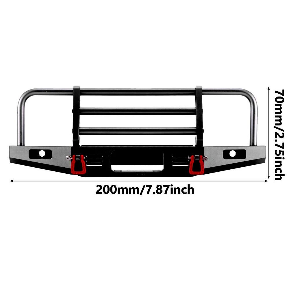 Metal regulowany zderzak przedni do 1/10 zdalnie sterowany samochód gąsienicowy Traxxas TRX4, który, nie wiadomo jak, znalazł TRX6 G63 osiowe SCX10