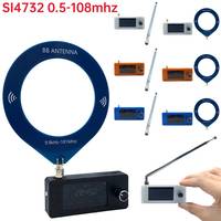 SI4732 0.5-108mhz Radio LSB USB AM FM Pocket Radio 1.9inch IPS Screen All Band Radio Receiver HF SW MW VHF Radio with Antenna