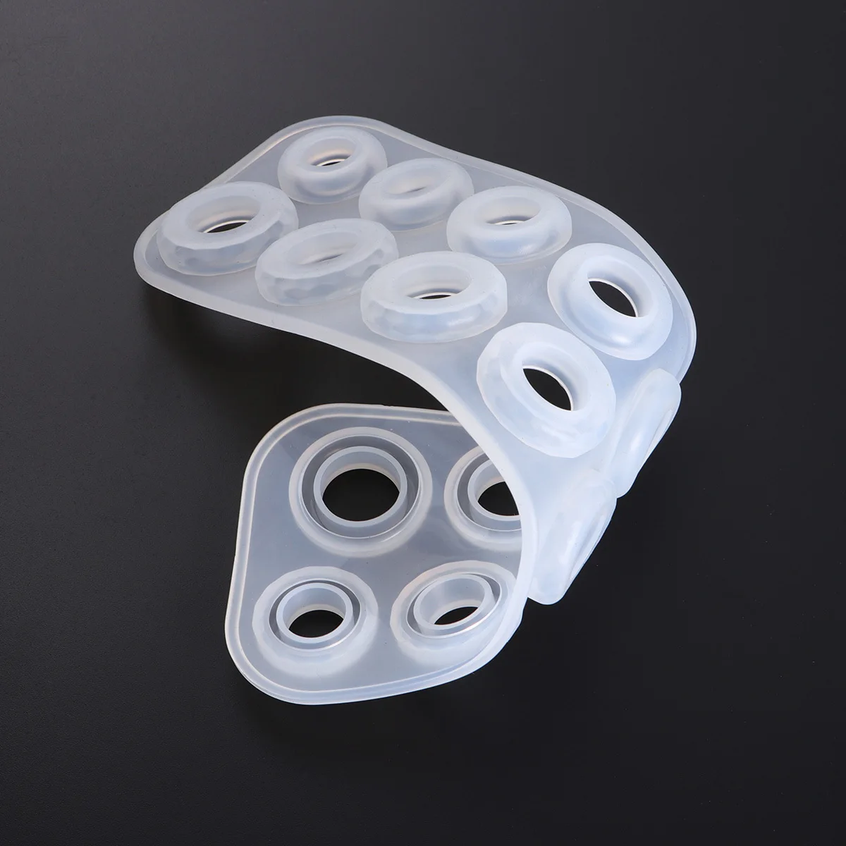 

Round and Rhombus Ring Mold Set for Handmade Jewelry DIY Epoxy Crafting Flexible Tear-Resistant Silicone Mold Tools