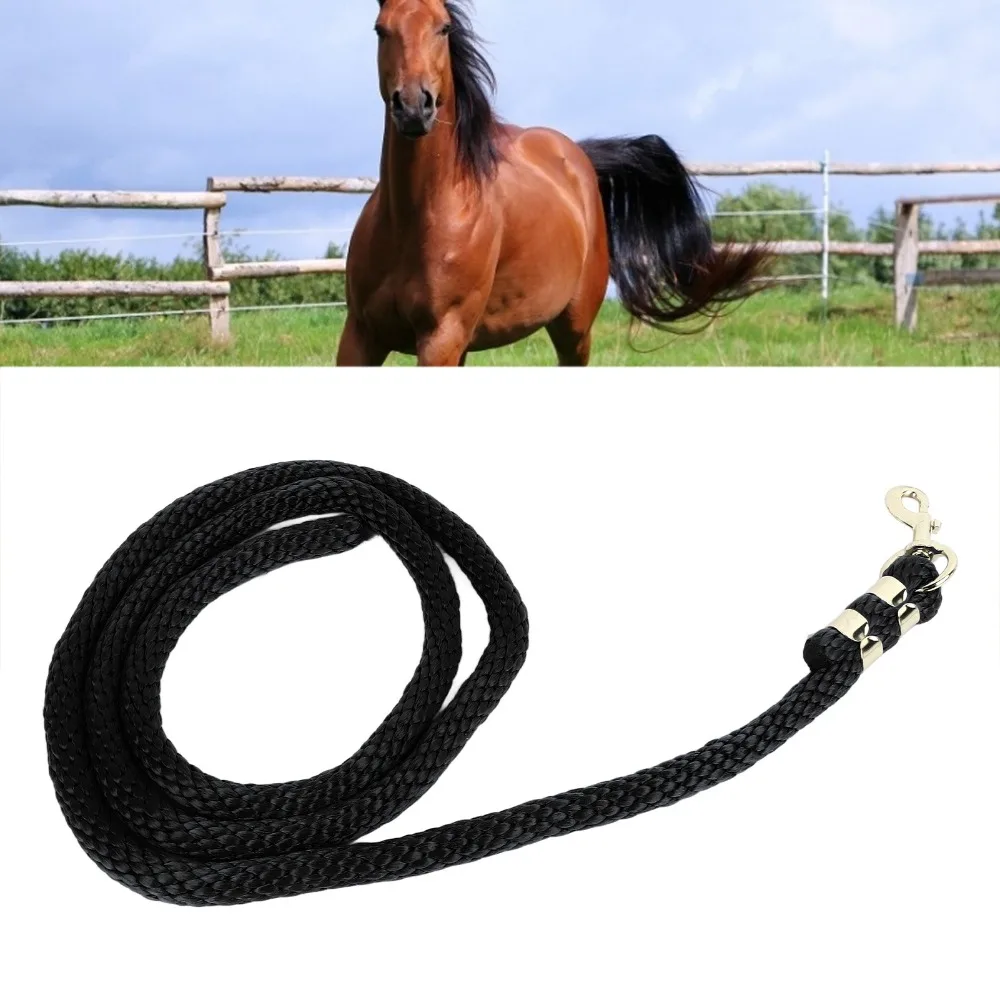 PP Horse Lunge Line Heavy Duty Thickened Rope Horse Training Rope 6.6ft Length High Tensile Horse Lunge Line With Snap
