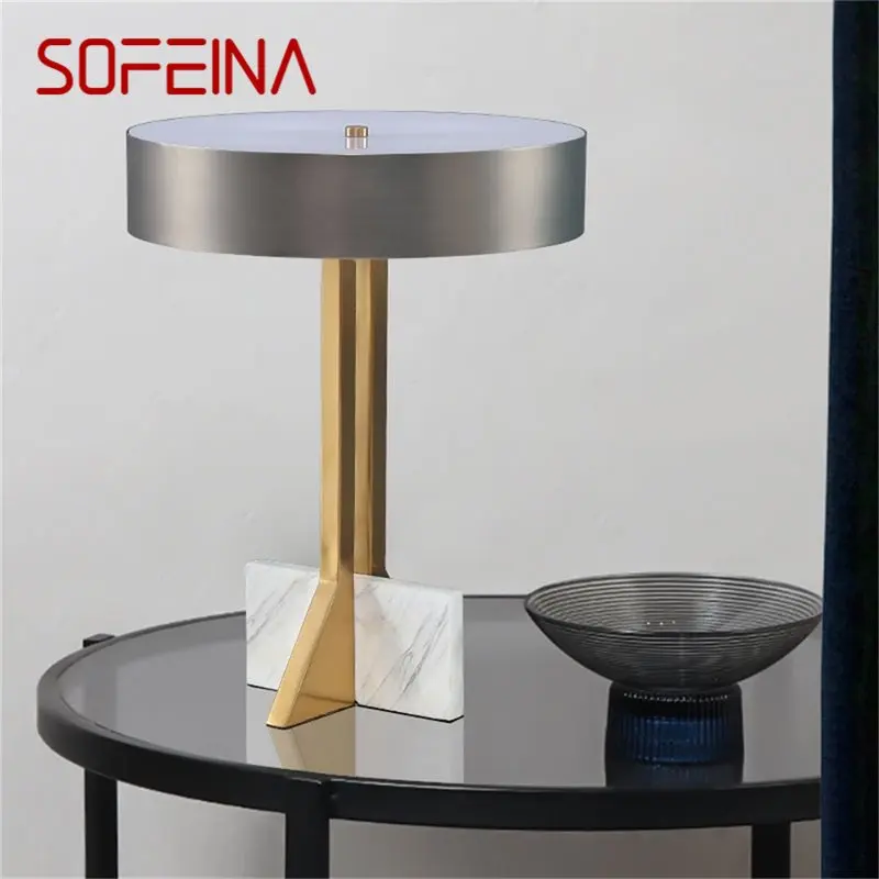 

SOFEINA Nordic Table Lamp Contemporary Creative LED Vintage Desk Light for Home Bedroom Bedside Living Room Decor