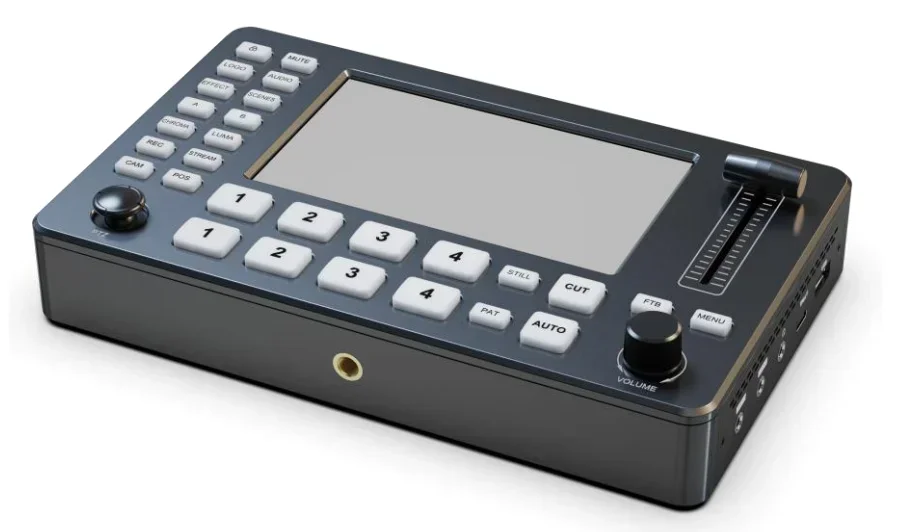 2025 KATO Multi-camera Video Mixer Switcher with Full HD LCD Screen PTZ Control Chroma Key USB3.0 live streaming