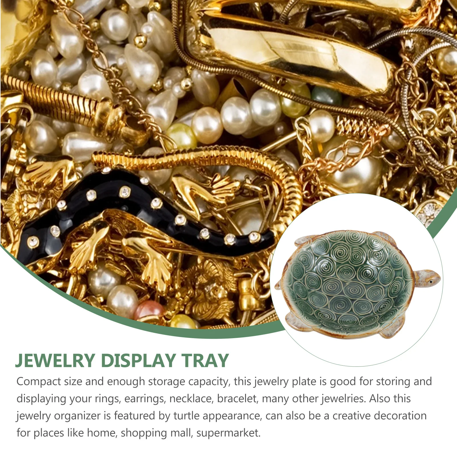 حاوية مجوهرات سيراميك صغيرة على شكل سلحفاة علبة حلية لخاتم القرط وقلادة تخزين عرض منظم تزيين سطح المكتب