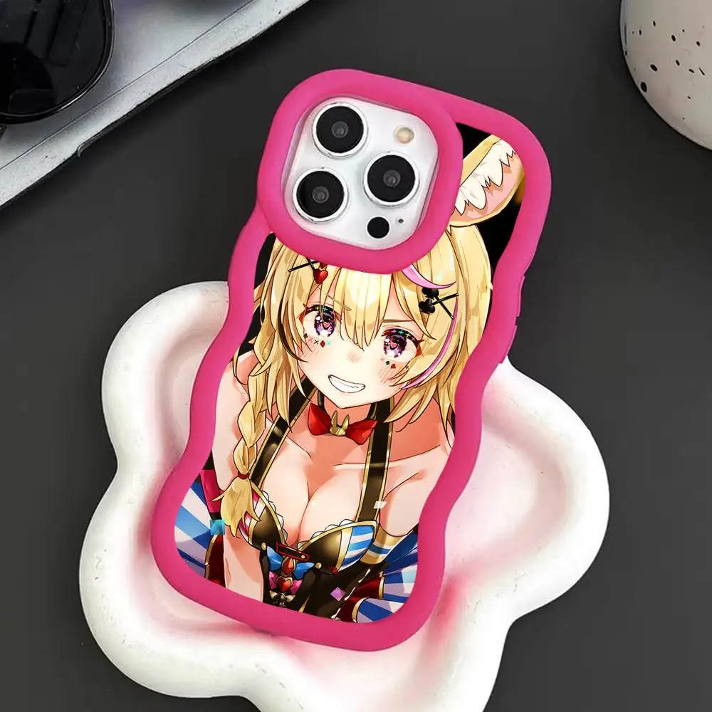 

Holo Omaru Polka Phone Case for iPhone 17 16 15 14 13 12 11 Air Pro Max Plus Red Soft TPU Wavy Edge Cover