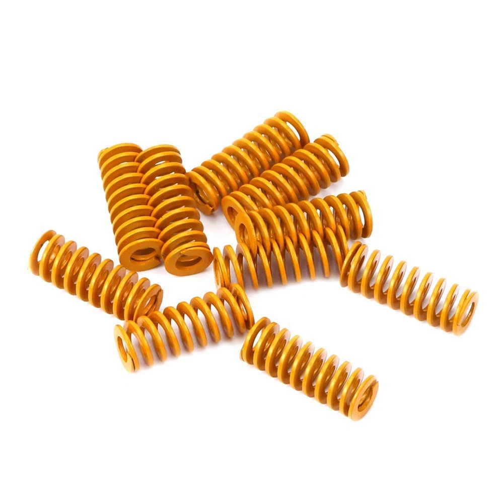 

3D Printer Heat Bed Leveling Spring 8X20mm Compression Yellow for Creality Ender 2 3 Pro CR-10S PRO Hotbed (10 Pcs)