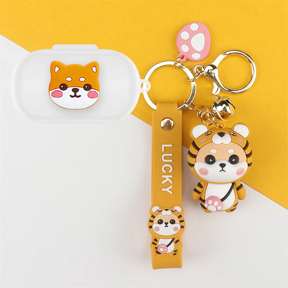 HOT Cute Cartoon Anime Soft Silicone Earphone Case for Anker Soundcore Space A40 Protective Cover with Cool Keychain