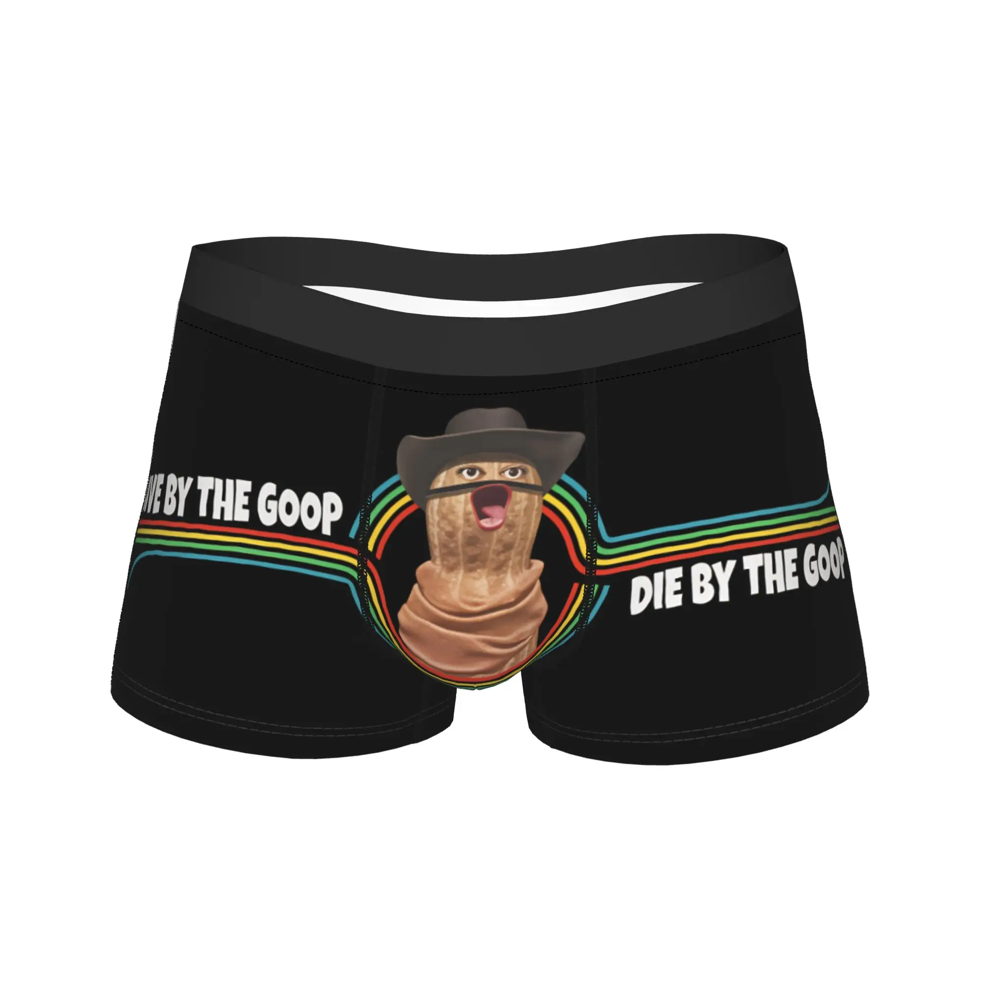 

Забавное нижнее белье Burnt Peanut GOOP Bungulator, мужские шорты, удобные шорты-боксеры, модные трусики больших размеров с принтом