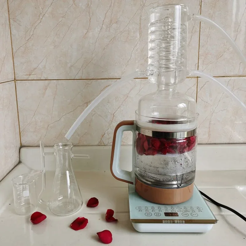 Household small essential oil extraction equipment device, brewing glass extraction distiller