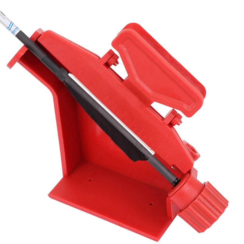 Arrow Fletching Jig, Straight & Helical Vane Gluing Clamp Tool For Archery DIY Arrow Making Shooting Accessory