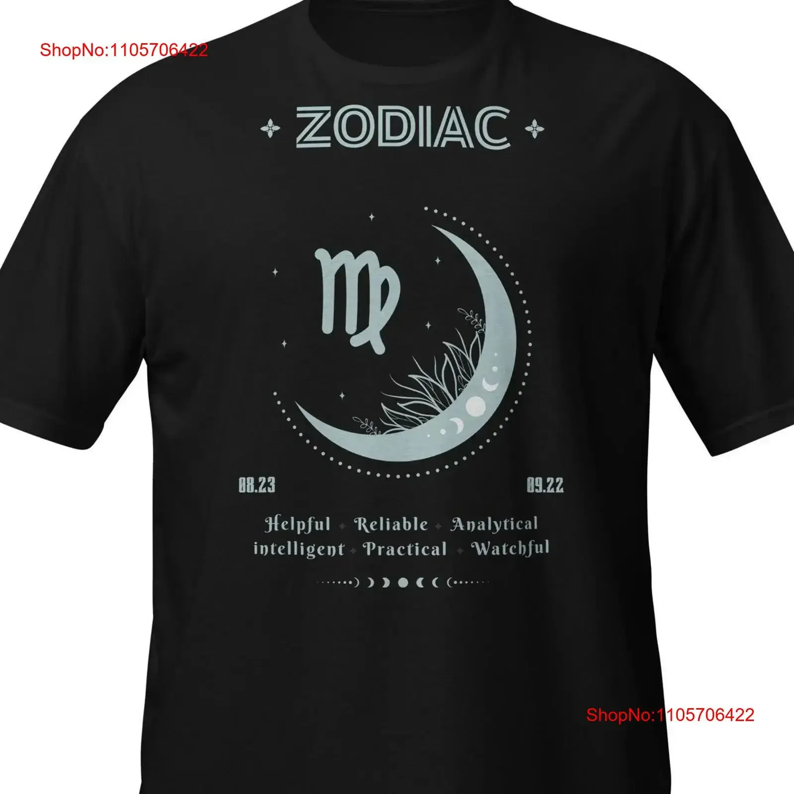 Virgo T Shirt Elegant Style with Soft Color Design of the Zodiac Sign Astrological Fashion vintage Washed Unisex