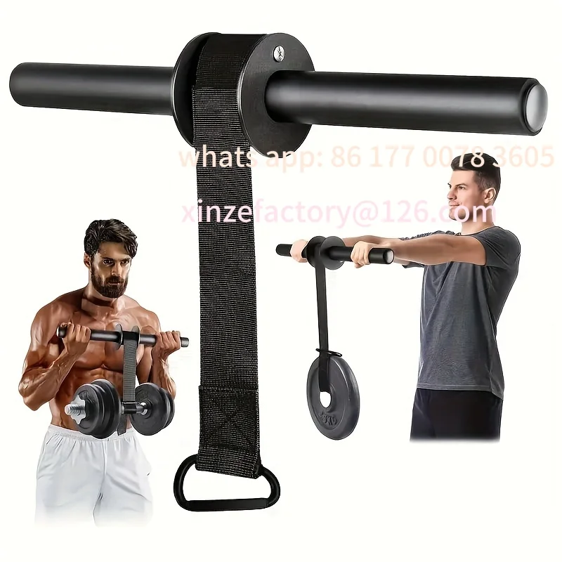 

Customizable Iron Wrist Forearm Strengthener Muscle Training Stick Strength Equipment Black Universal Size Power Fitness Outdoor
