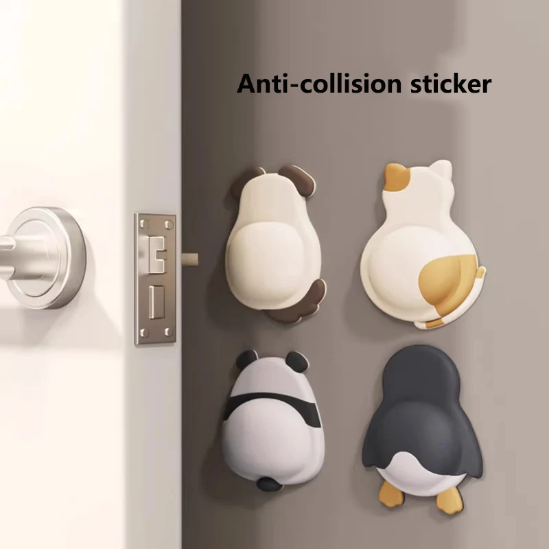 Anti-collision silicone door handle anti-collision pad for cabinet door rear anti-collision refrigerator door sticker