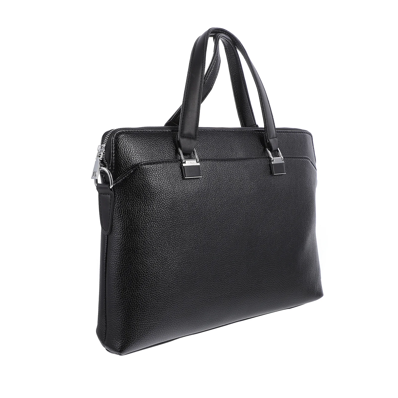 Stylish Business Shoulder Bag Large Capacity Portfolio for Laptop Files Notebook Mobile Phone Business Bag PU Briefcase